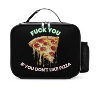KWQDOZF Va te faire foutre si tu n'aimes pas la pizza italienne, sac à lunch portable, fourre-tout, réutilisable, isolé, anti-fuite, pour le travail et les pique-niques
