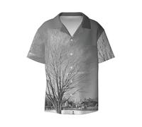 KWQDOZF Willow Tree - Chemises hawaïennes pour Hommes, Manches Courtes, Poche Avant, Chemise d'été, Plage, décontractée, Funky, fête, Vacances, S-4xl