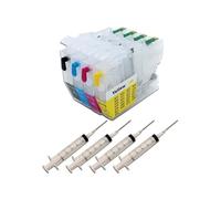 KWRTFKTYS Cartouche d'encre de Recharge LC3117 LC3119 for imprimantes B-Other MFC-J6980CDW, MFC-J6580CDW, J6980 et J6580 avec seringue(with Metal Needle)