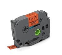 KWRTFKTYS Compatible avec Les Rubans d'étiquettes B-Other 12 mm TZeB31, TZeC31 et TZeD31, fluorescents Orange/Jaune/Vert. Remplace Les Rubans P-Ouch TZe.(Black on Orange)