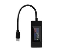 Kws-065c Testeur USB C pour moniteur de tension et de courant avec écran LCD pour une analyse de protocole de charge rapide (Noir)