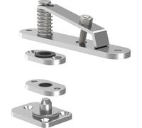 KWS 6205 Charnière de porte en acier inoxydable mat pour portes non fendues jusqu'à 60 kg