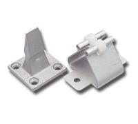 Kws Support de porte avec ressort, distance du mur 45 mm, en aluminium anodisé Argenté, 1 pièce, 106402