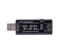 KWS-V21 Testeur de tension USB, analyseur de charge USB 20 V, affichage des données en temps réel, fonction de réinitialisation de la mémoire, pour test de câble et d'adaptateur