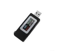 Kws-V30 Testeur de tension et de courant USB avec écran HD pour appareils de charge rapide 65 W/120 W (Noir)