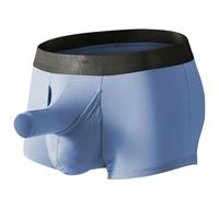 KWTF Homme Sexy Long pénis Sac Boxer Culotte Pictogramme surélevé sous-vêtements Hommes Culotte éléphant Nez Boxershorts Longue Culotte surélevée