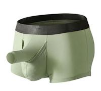 KWTF Homme Sexy Long pénis Sac Boxer Culotte Pictogramme surélevé sous-vêtements Hommes Culotte éléphant Nez Boxershorts Longue Culotte surélevée