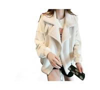 KWTF Mode chaud fourrure gilet pour femmes élégant sans manches col rabattu vestes hiver Chic décontracté Faux cuir gilet gilets