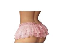 KWTF Sissy - sous-vêtements en Dentelle pour Hommes, Mini Jupe à Volants, Costume croisé, Culotte, String, Slip de Bikini pour Hommes Gays