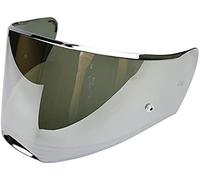 KWTN Moto Compatible avec le casque LS2 FF390 Breaker, lentille chromée, visière fumée colorée avec trou, lentilles de remplacement(Silver)