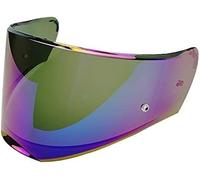 KWTN Moto Compatible avec le casque LS2 FF390 Breaker, lentille chromée, visière fumée colorée avec trou, lentilles de remplacement(Colorful)