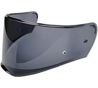 KWTN Moto Compatible avec le casque LS2 FF390 Breaker, lentille chromée, visière fumée colorée avec trou, lentilles de remplacement(Smoke)