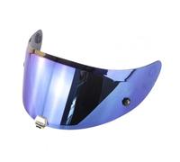 KWTN Moto Lentille de visière casque, lentille UV Vision nocturne Sécurité moto intégrale Compatible avec HJ-26 RPHA11 RPHA70 (rouge)(Purple)