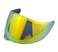 KWTN Moto Visière de casque de moto for AGV K1/K3SV/K5, accessoires de remplacement, visière de casque anti-rayures, verres colorés for casque de moto, J, noir(I Electroplated Gold)