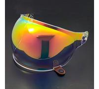 KWTN Moto Visière de casque de moto for Bell Bullitt, accessoires de remplacement for visière de casque, verres de casque de moto colorés anti-rayures, rouge aurore(B Golden Red)