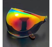 KWTN Moto Visière de casque de moto for Bell Bullitt, accessoires de remplacement for visière de casque, verres de casque de moto colorés anti-rayures, rouge aurore(A Aurora Red)
