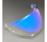 KWTN Moto Visière de casque de moto for HJC HJ34P C10, accessoires de remplacement, visière de casque anti-rayures, lentilles colorées for casque de moto, thé rouge(G Aurora Blue)