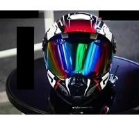 KWTN Moto Visière de casque de rallye for Arai Tour Cross3, TX3 et XD4. Conduisez en toute sécurité.(Rainbow Green)