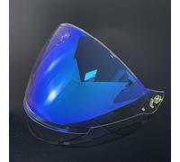 KWTN Moto Visière de protection solaire for casque MOTORAX S30, GSB G263 et GSB JET3 (argentée, for la journée)(Clear Blue-for Day Night)