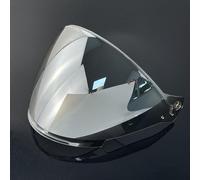 KWTN Moto Visière de protection solaire for casque MOTORAX S30, GSB G263 et GSB JET3 (argentée, for la journée)(Clear Silver-for Day Night)