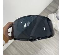KWTN Moto Visière HJ20M for casque de moto HJC HJ20M C70, FG-17, FG-ST, IS-17, protection UV (argentée, for le jour)(Deep Black-for Day)