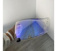 KWTN Moto Visière HJ20M for casque de moto HJC HJ20M C70, FG-17, FG-ST, IS-17, protection UV (argentée, for le jour)(Clear Blue-for Day+Night)