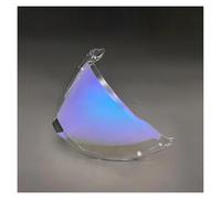 KWTN Moto Visière MX701 for casque de moto LS2 Explorer, visière motocross, rallye, tout-terrain, lentille Ca-SCO, pare-soleil anti-UV (noir)(Revo Clear Blue)