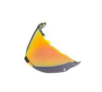 KWTN Moto Visière MX701 for casque de moto LS2 Explorer, visière motocross, rallye, tout-terrain, lentille Ca-SCO, pare-soleil anti-UV (noir)(Revo Clear Red)