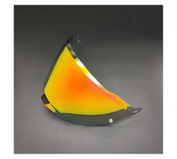 KWTN Moto Visière MX701 for casque de moto LS2 Explorer, visière motocross, rallye, tout-terrain, lentille Ca-SCO, pare-soleil anti-UV (noir)(Revo Deep Red)