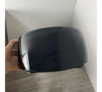 KWTN Moto YOURNAME Visière for HJC HJ33, i90, i91 visière faciale protégée contre les UV Visera Casco Moto Visera Casco Moto (Argent-Pour la journée)(Deep Black-for Day)