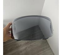 KWTN Moto YOURNAME Visière for HJC HJ33, i90, i91 visière faciale protégée contre les UV Visera Casco Moto Visera Casco Moto (Argent-Pour la journée)(Light Black-for Day+Night)