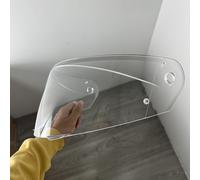 KWTN Moto YOURNAME Visière for HJC HJ33, i90, i91 visière faciale protégée contre les UV Visera Casco Moto Visera Casco Moto (Argent-Pour la journée)(Clear-for Day+Night)