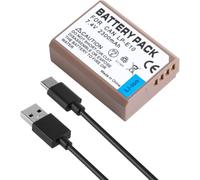 KWTOUL LP-E10 Batterie USB-C 2300mAh Compatible avec Canon EOS 1100D | EOS 1200D EOS 1300D 1500D 2000D 3000D 4000D EOS Rebel T3 T5 T6 T7 T100 Baiser X2 Baiser X50 Baiser X70 X80 X90