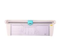 KWTRIO Coupe-papier 450mm de largeur Coupe-papier multi-usages avec 4 têtes de coupe Lignes droites/ courbes/ lignes pointillées et ligne de pliage avec mesures et tampon de coupe pour carte photo Fil