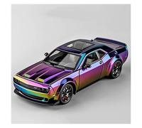 KWZGHOLJ Modèle De Voiture À Échelle 1:24 for Dodge Challenger Hellcat Alliage Moulé sous Pression Modèle Voiture Miniature Réplique Véhicule Collection Adulte Véhicules à Moteur(Purple)
