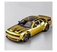 KWZGHOLJ Modèle De Voiture À Échelle 1:24 for Dodge Challenger Hellcat Alliage Moulé sous Pression Modèle Voiture Miniature Réplique Véhicule Collection Adulte Véhicules à Moteur(Gold)