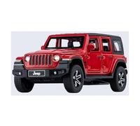 KWZGHOLJ Modèle De Voiture À Échelle Modèle Réduit De Voiture en Alliage Moulé sous Pression for Jeep Wrangler Rubicon 1:32 Objets De Collection Décoration Véhicules à Moteur(Red)