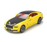 KWZGHOLJ Modèle De Voiture À Échelle Modèle Réduit De Voiture for Rolls Royce Spectre en Métal Moulé sous Pression À L'échelle 1:24 Reproduction Décorative Véhicules à Moteur(Yellow)