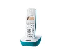 Panasonic KX-TG1611, Téléphone DECT, Haut-parleur, 50 entrées, Identification de l'appelant, Bleu, Blanc