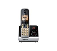 KX-TG6722GB - Téléphone sans fil - système de répondeur avec ID d'appelant - DECT - noir + combiné supplémentaire