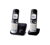 Panasonic KX-TG6812FRB téléphone Téléphone DECT Identification de l'appelant Noir, Argent