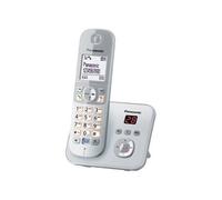 Panasonic Téléphone sans fil KX-TG6821 – DECT, répondeur et ID d'appelant – argent nacré