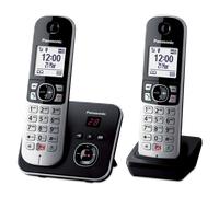 KX-TG6862FRB - Téléphone sans fil avec 2 combinés, rouge