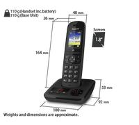 KX-TGH720FRB - Téléphone sans fil avec répondeur, rouge