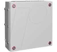 Rittal KX 1535.000 Coffret d'installation, Boîtier mural 300 x 300 x 120 Tôle d'acier gris clair 1 pc(s)