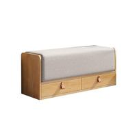 Kx9Lb8d Banc à Chaussures Banc à Chaussures, Banc de Rangement for Couloir avec Deux tiroirs et Coussin siège rembourré for entrée, Salon, Chambre Coucher Bancs de Rangement(90 * 30 * 45cm)