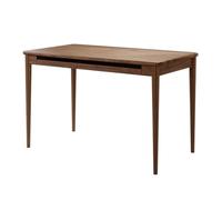 Kx9Lb8d Bureau d'écriture Bureau à Domicile avec 2 tiroirs, Table d'écriture en Noyer Noir, d'étude Simple et Moderne Gestion des câbles Bureau à Domicile