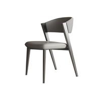 Kx9Lb8d Chaises de réception Chaises de Salle à Manger, Chaise Cuisine en Cuir PU, du Milieu siècle avec Pieds métal, d'invité d'accent rétro for et(Light Grey)