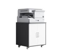 Kx9Lb8d Classeur Armoire d'imprimante à Coins arrondis, Armoire de Rangement Mobile, Bureau, Petit classeur, d'informations Armoire de Bureau(Grigio)