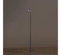 Kx9Lb8d Lampe sur pied Lampadaire Salon Lampe de chevet sur pied lecture Chambre Canapé Lumière ambiante et lampe d'ombre (à l'exclusion la source lumière)(Noir)